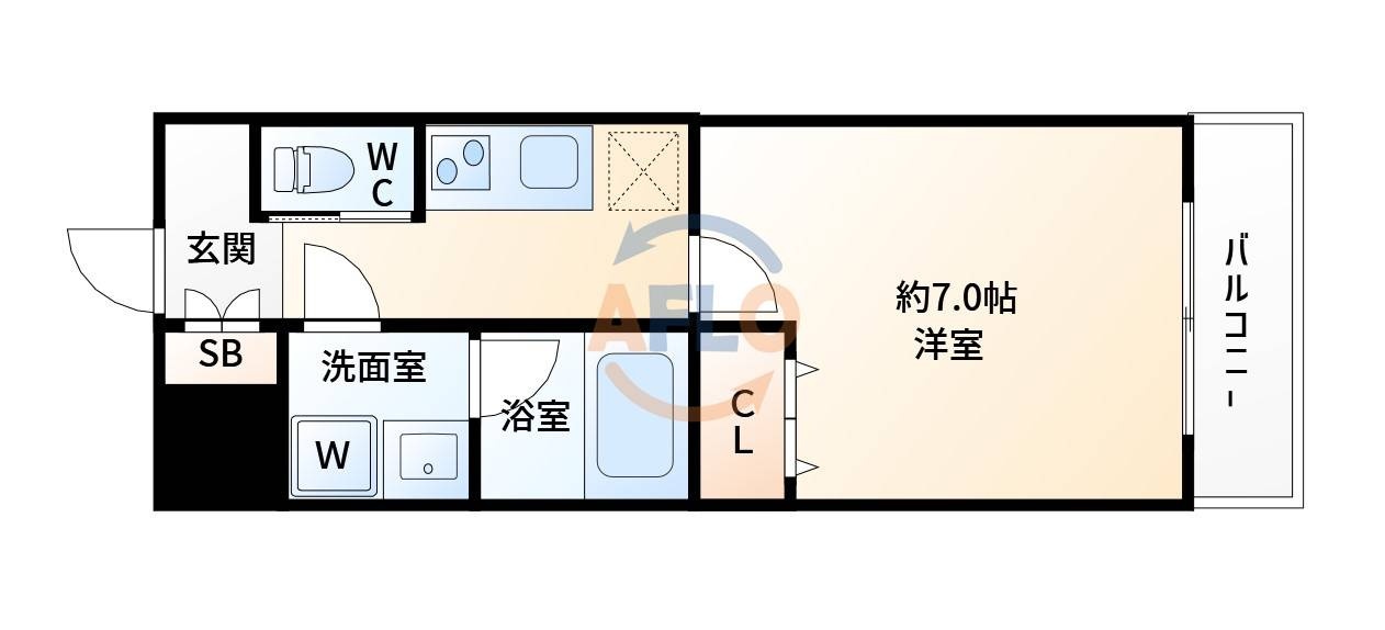 アリビオ江坂垂水町の間取り|アリビオ江坂垂水町　間取り