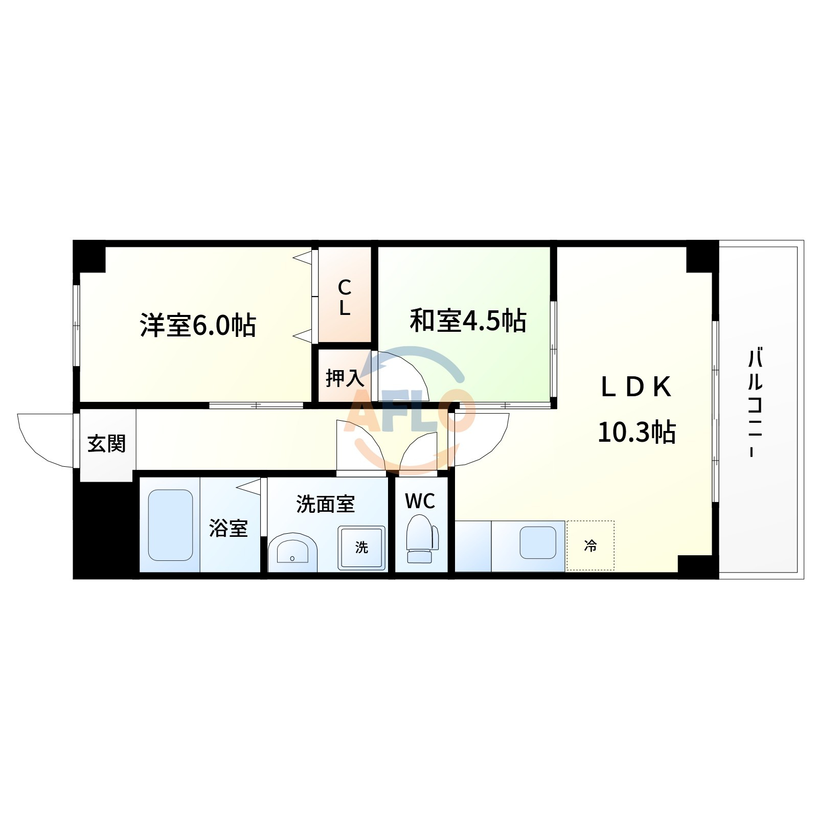 アーバ姫島公園の間取り|間取り