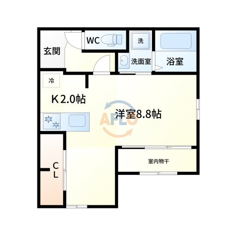 キューブコート東三国の間取り|間取り