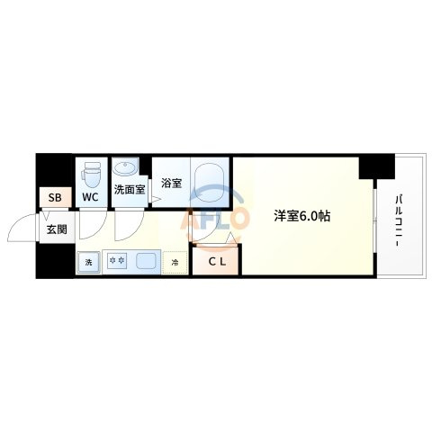 プレサンス塚本駅前の間取り|プレサンス塚本駅前　間取り