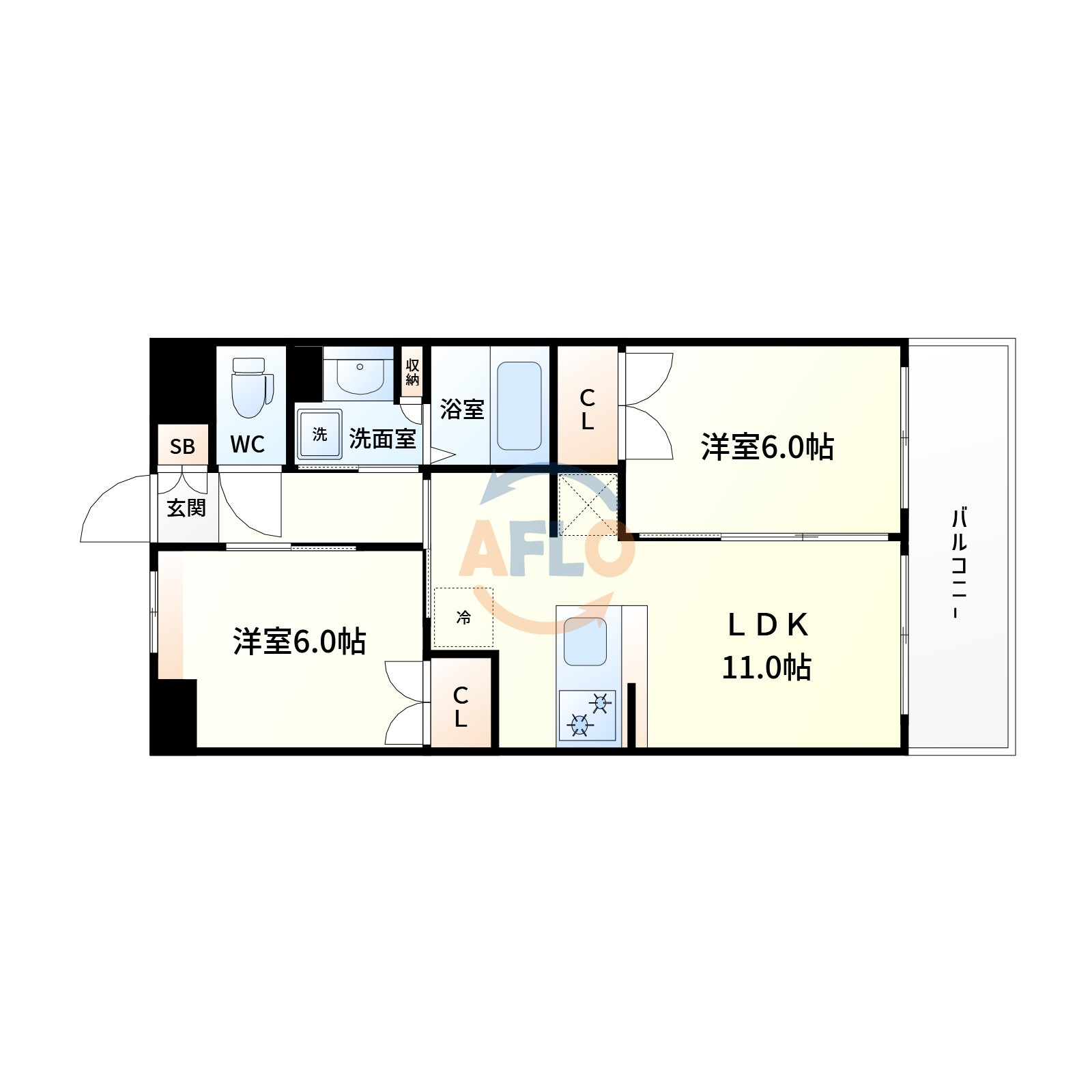 第20関根マンションの間取り|間取り