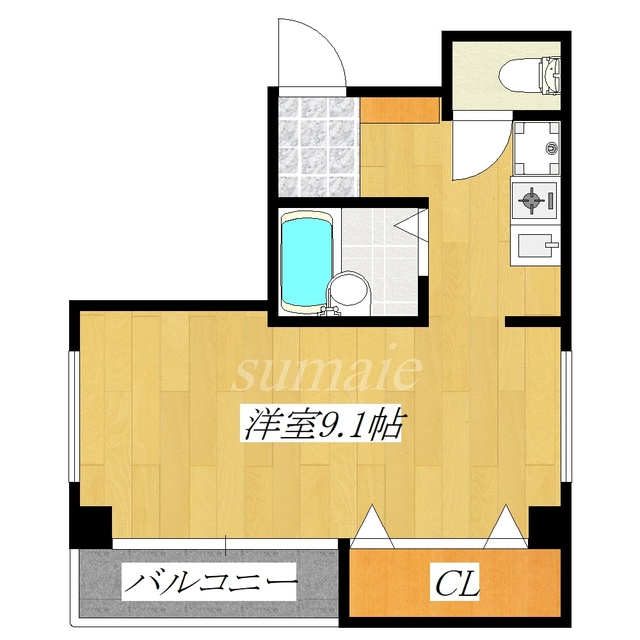 らぶにーるの間取り|フローリングのお部屋です♪