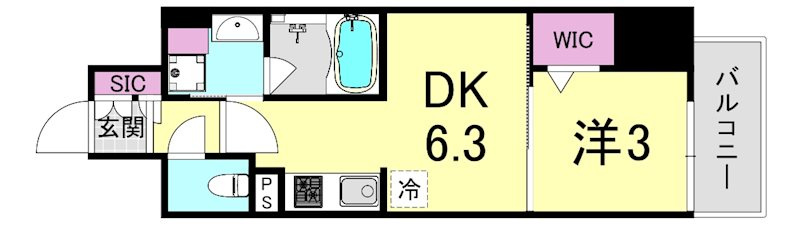 アーバネックス京町堀の間取り