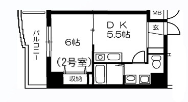 メゾン・デ・ノムラ東心斎橋の間取り