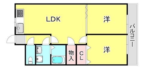 ラムール住吉の間取り