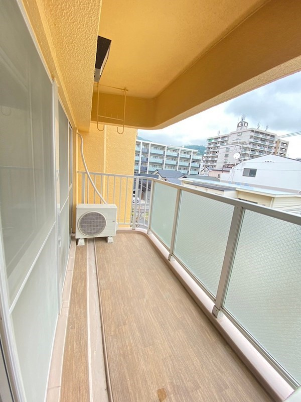 ラムール住吉のバルコニー