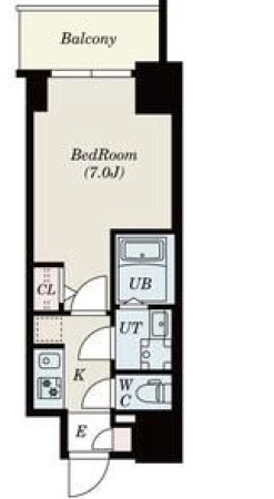 S-RESIDENCE難波大国町Unoの間取り