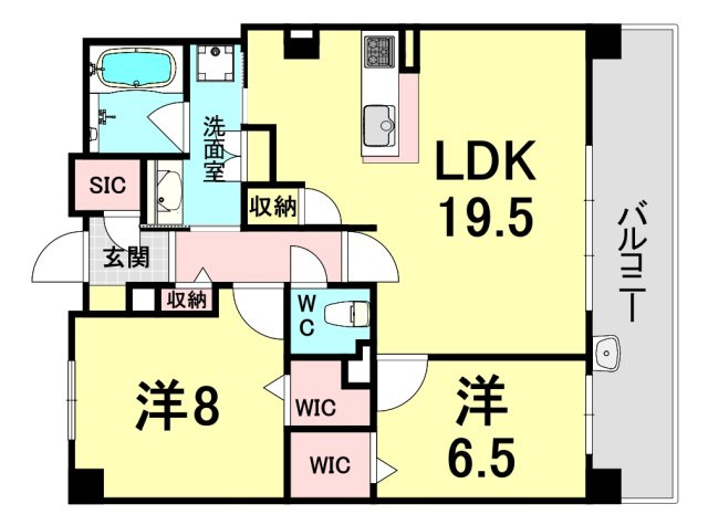 シー・クリサンス西岡本の間取り