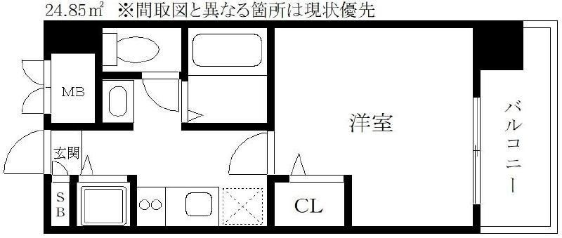 テラ・ロッサ西新の間取り