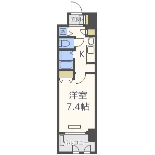 プレサンス心斎橋リベルタの間取り