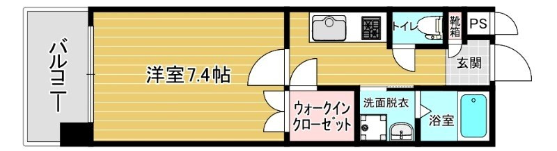 リファレンス天神の間取り