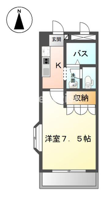 ルーム　１５４の間取り