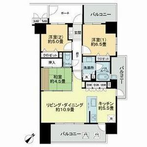 サーパス赤坂マスターズビューの間取り
