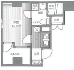 レジュールアッシュ谷町の間取り
