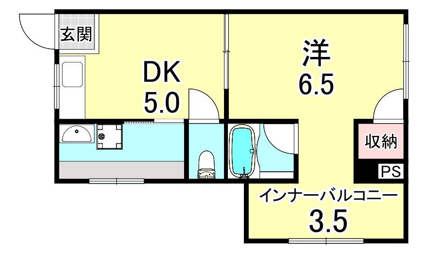 メビウス駒ヶ林レジデンスの間取り