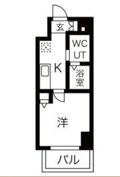 u-ro湊川公園前の間取り