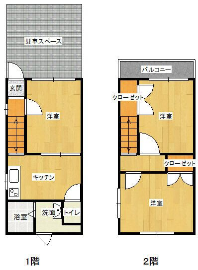 庄山町２丁目タウンハイツの間取り
