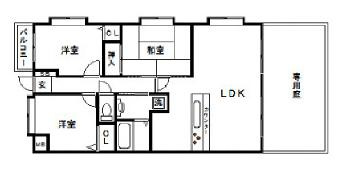 プレステージ魚崎中町の間取り