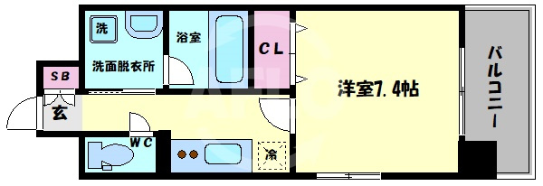 ボーベル玉造の間取り|ボーベル玉造　間取り