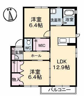 グランマスト林町 Ａ棟の間取り