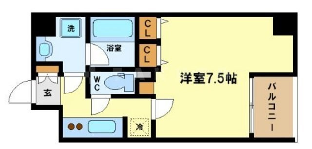 レジディア江戸堀の間取り|レジディア江戸堀　開放感ある間取り