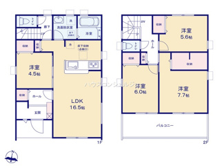 【間取り】 | 名古屋市守山区森孝4丁目123【仲介手数料無料】新築一戸建て　6号棟