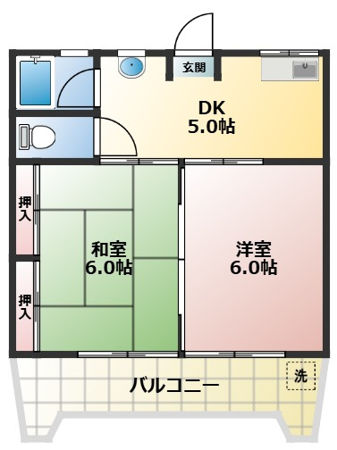 名北ビルの間取り