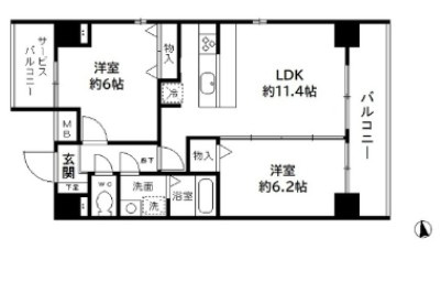 ＳＫｇａｒｄｅｎ葛西の間取り