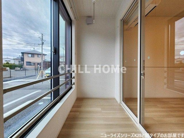 ニューライズ倉賀野のバルコニー|当社、チルホームのHPもご覧ください(^^)/物件情報多数♪