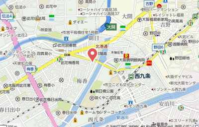 【地図】 | JJ　RESIDENCE　NISHIKUJO