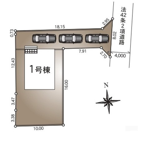 【新築戸建】　いわき市泉町下川第9の区画図|区画図です。ご参照ください。