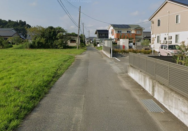 【新築戸建】　いわき市泉町下川第9の前面道路含む現地写真|東側幅員4ｍ公道