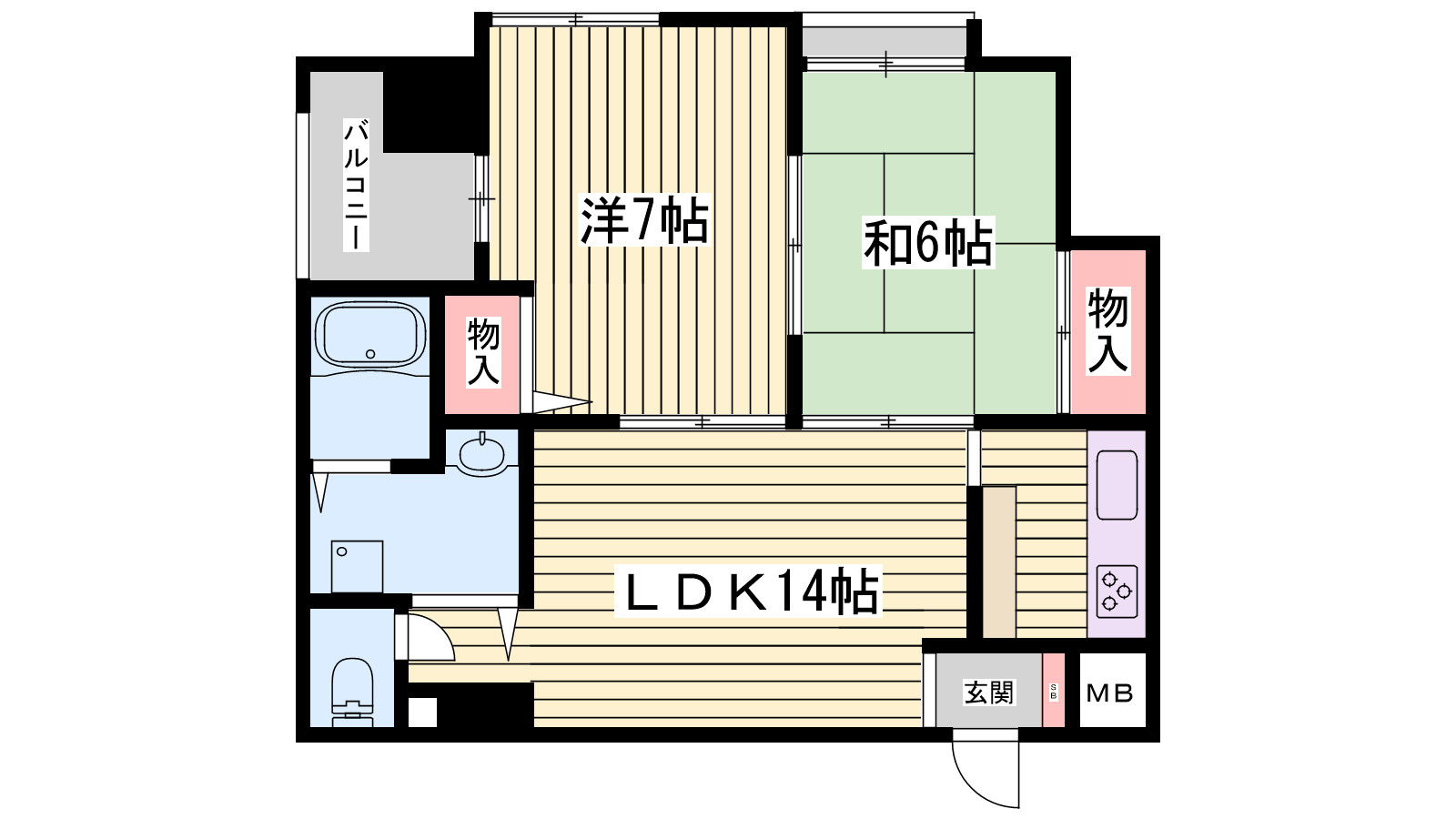 グリシーヌ静徳の間取り