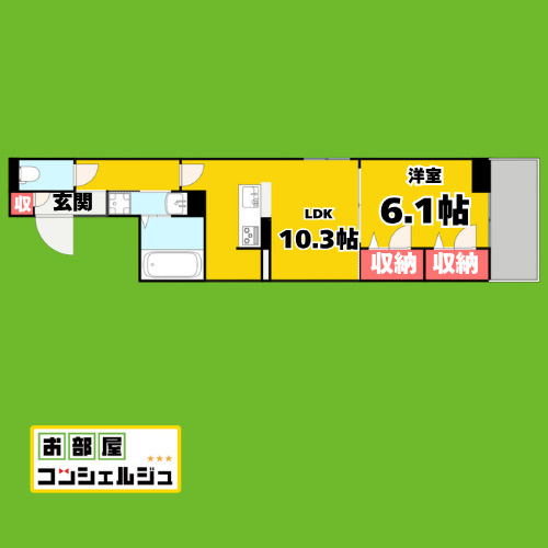 セレスティア助光　C棟の間取り