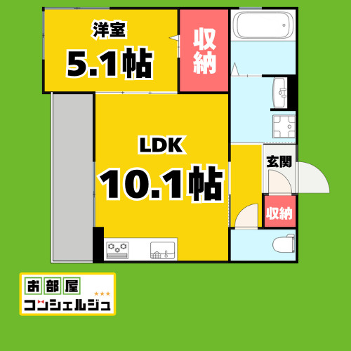 セレスティア荒子二丁目の間取り
