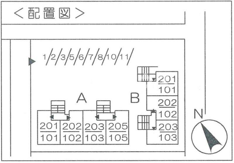 メゾンドール行徳の区画図
