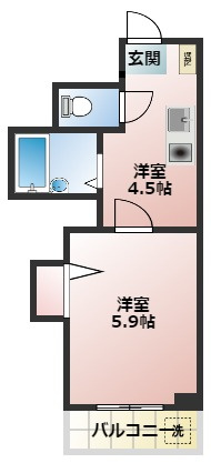 うぃんらいふたきいの間取り