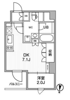 ALTERNA押上の間取り
