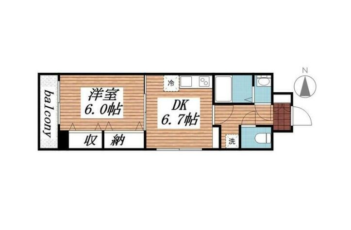 橘ビルの間取り