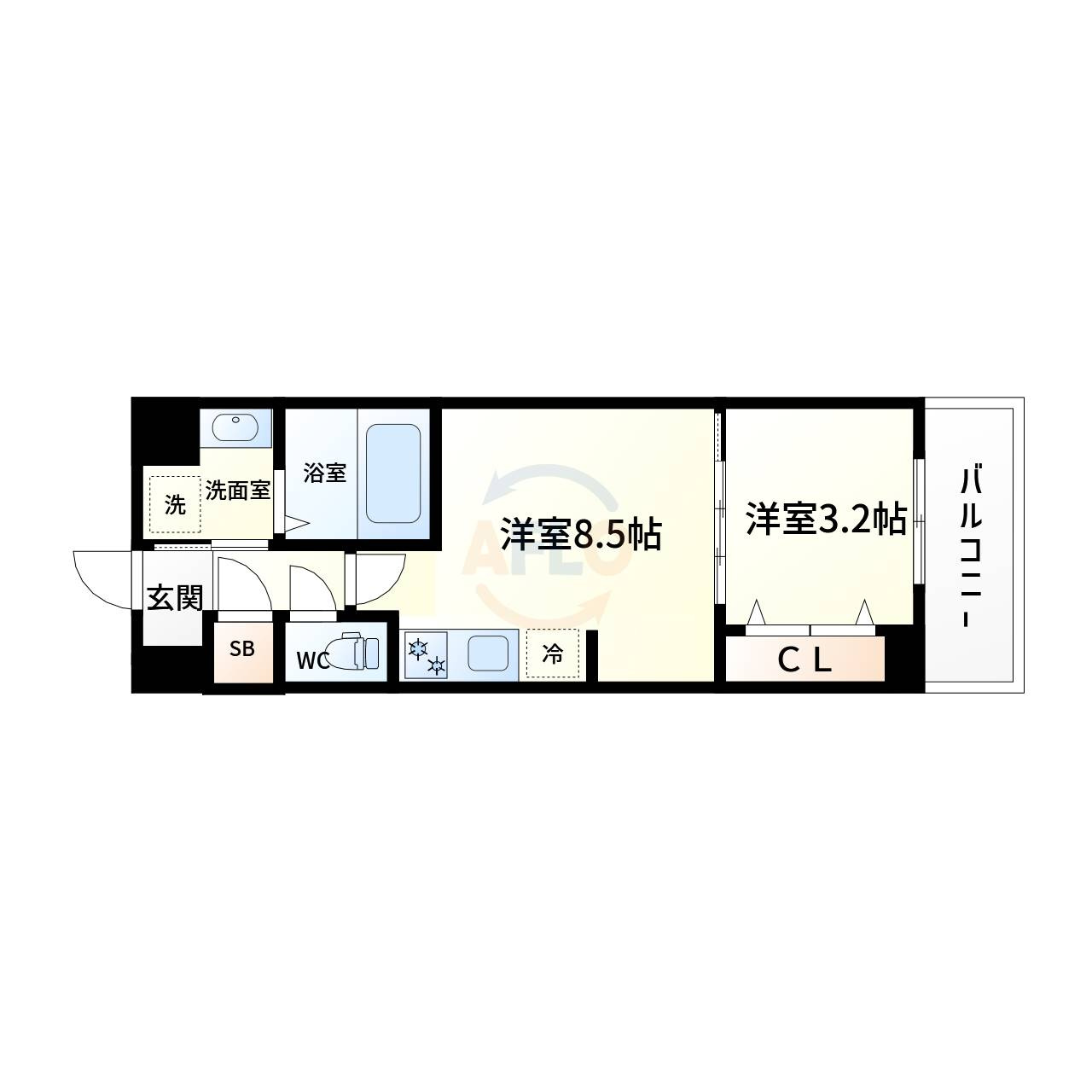 スプランディッド弁天町の間取り|スプランディッド弁天町　間取り