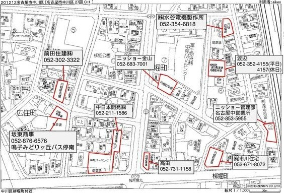 GRANDTIC名古屋山王の地図