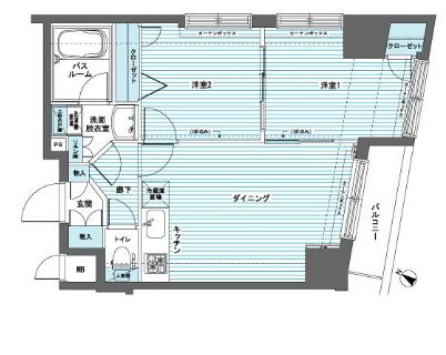 フェニックス日本橋蛎殻町弐番館の間取り