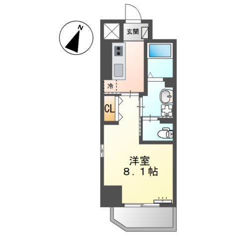 プラージュ広島駅前の間取り