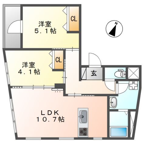 アリエッタ広島駅前の間取り