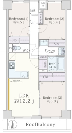 ライオンズプラザ町屋の間取り