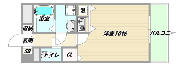 大阪市淀川区西中島１丁目の賃貸マンションの間取り