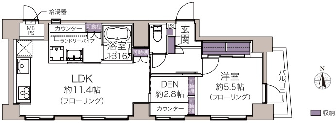 シーアイマンション立教前の間取り