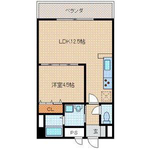 E・POPULARⅡ（イーポプラールツー）【キャッシュバック対象物件】の間取り