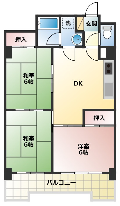 メゾンド徳川苑の間取り