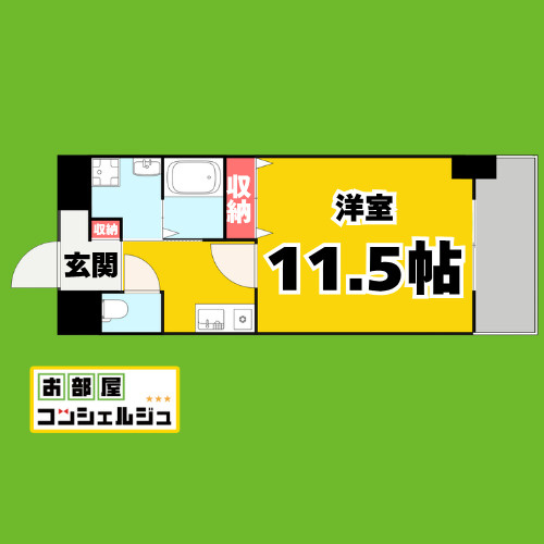 TQレジデンス名古屋錦(旧CASSIA錦本町通)の間取り